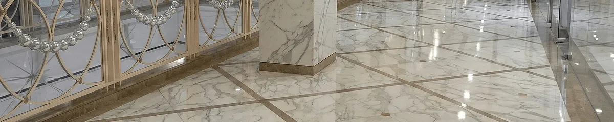 Beautiful marble floor professionally installed in San Jose, CA